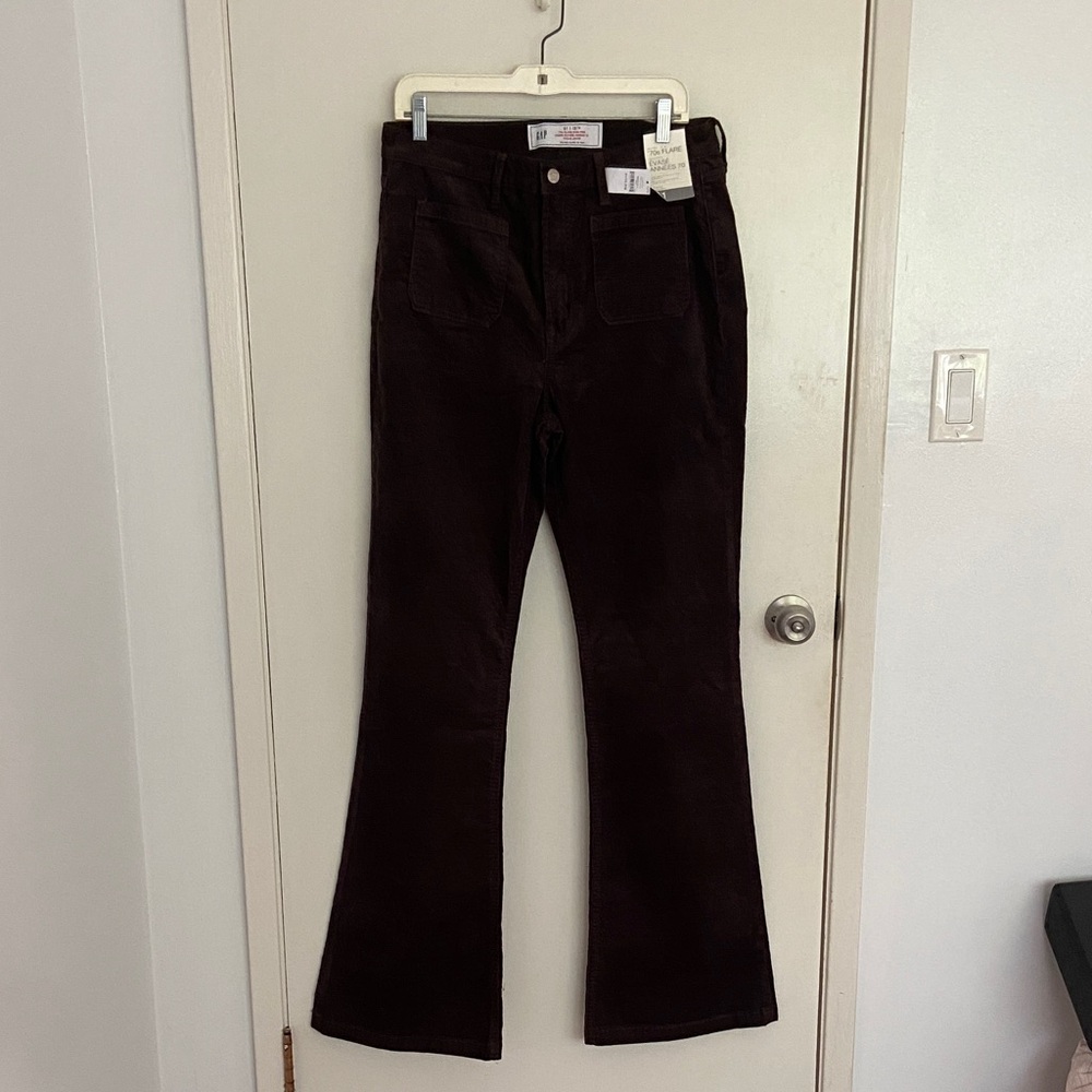 GAP Dark Brown 70s Flare Cords TALL